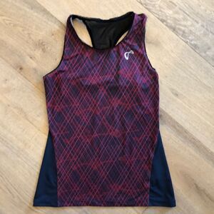 Athletic DNA Red and Black Tank Top, Girls L